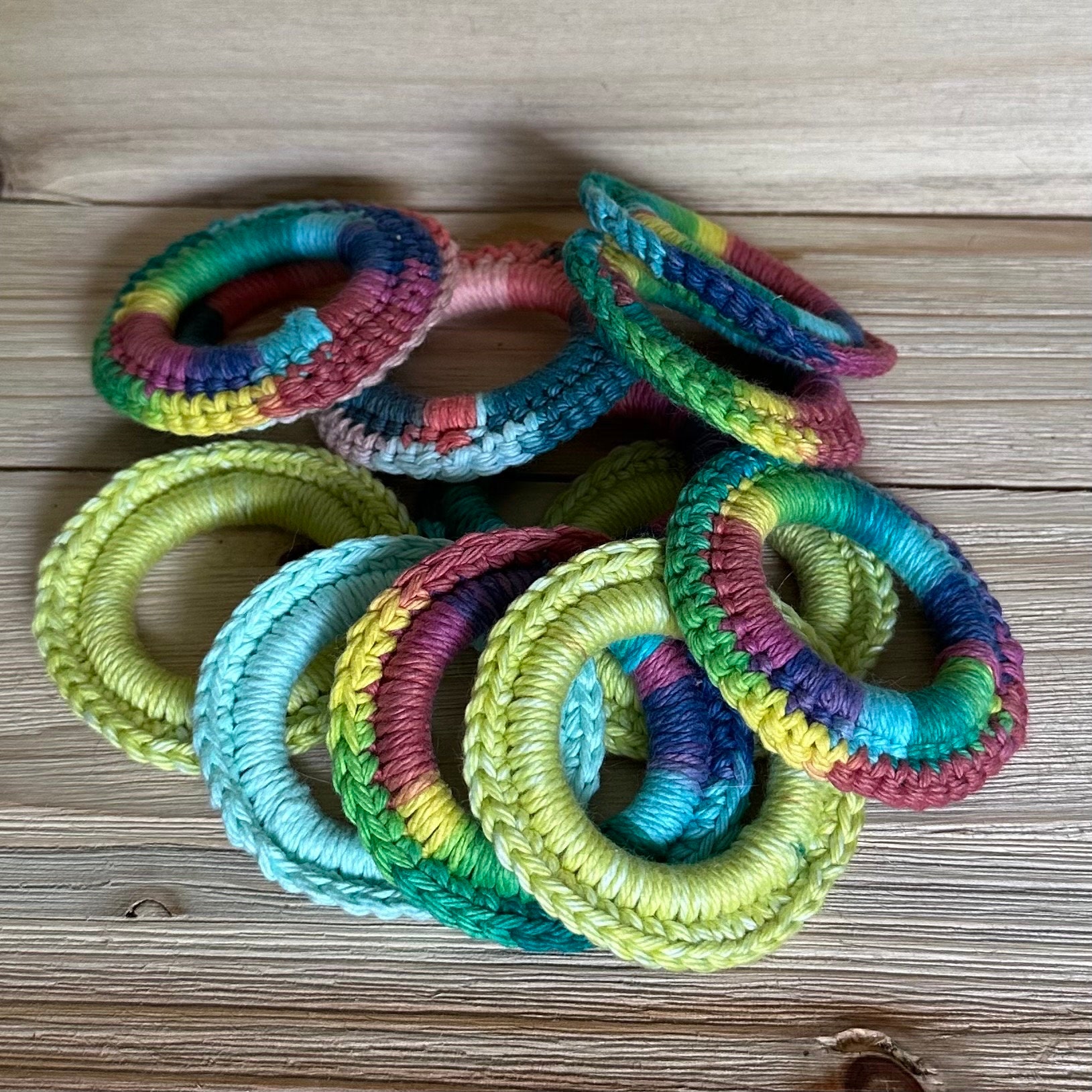 Crocheted Cat Toy Rings