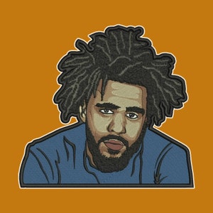 Rapper #8 Embroidery file multiple size compatible for 5x7 or bigger hoop size
