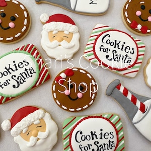 Christmas “Milk and Cookies for Santa” Sugar Cookies