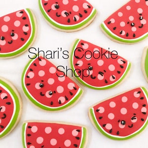 Cute Watermelon Sugar Cookies