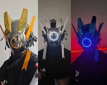 Voice changer Cyberpunk mask - cyber mask - Samurai helmet - Tactical helmet Cosplay - Cyberpunk Cosplay