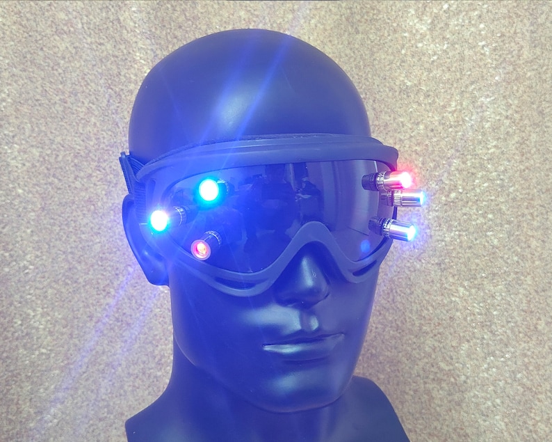 Cyberpunk Eye Mask Cyber Goggles Mask Samurai Goggles Etsy