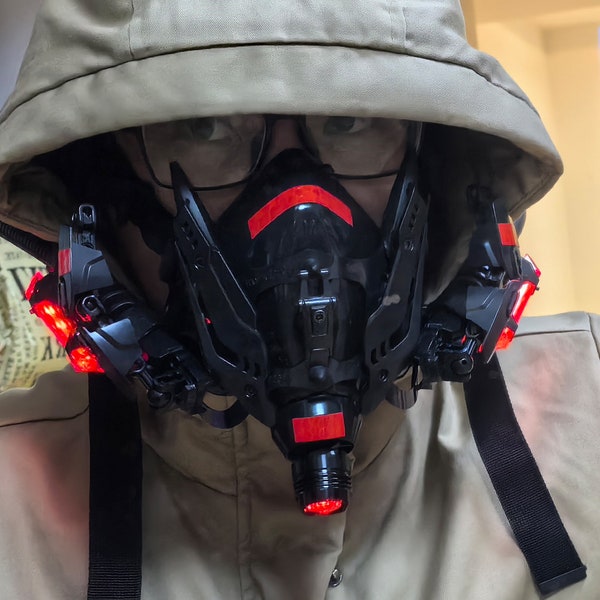 Cyberpunk mask - Samurai mask - Tactical helmet Cosplay