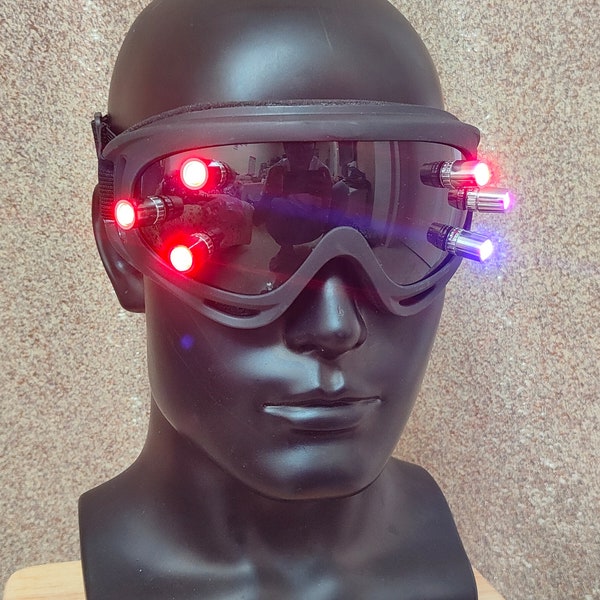 Cyberpunk Eye mask - cyber goggles mask - Samurai goggles - Tactical goggles Cosplay - Cyberpunk Cosplay DJ Music festival