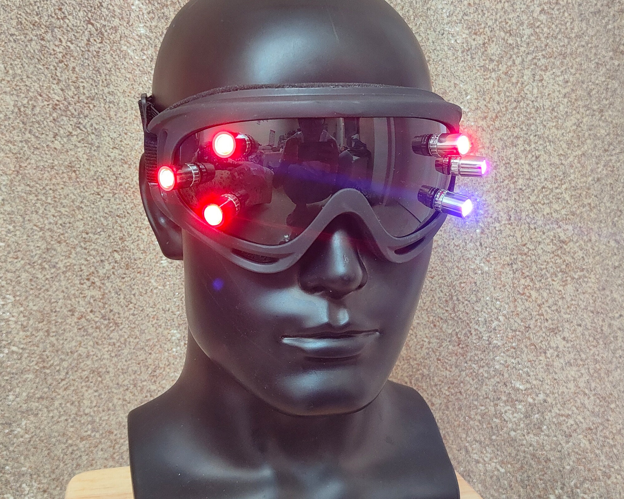 NINAT Máscara Airsoft Máscaras Tácticas Cara Completa con Lentes Grises  Gafas Protección p