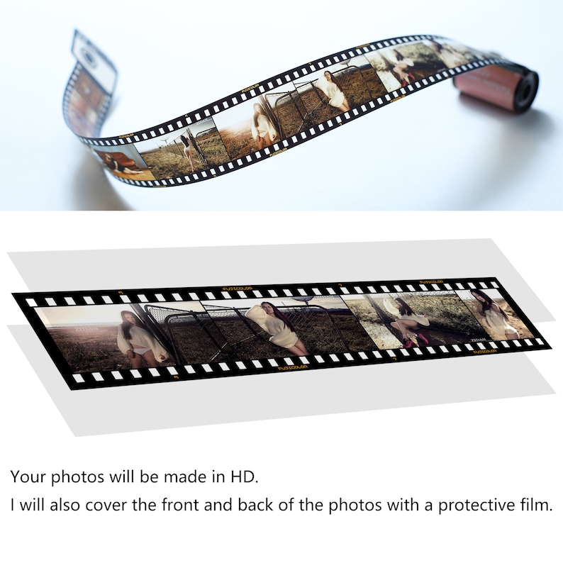 Personalized 15 Photos Film Roll Customized Album Etsy