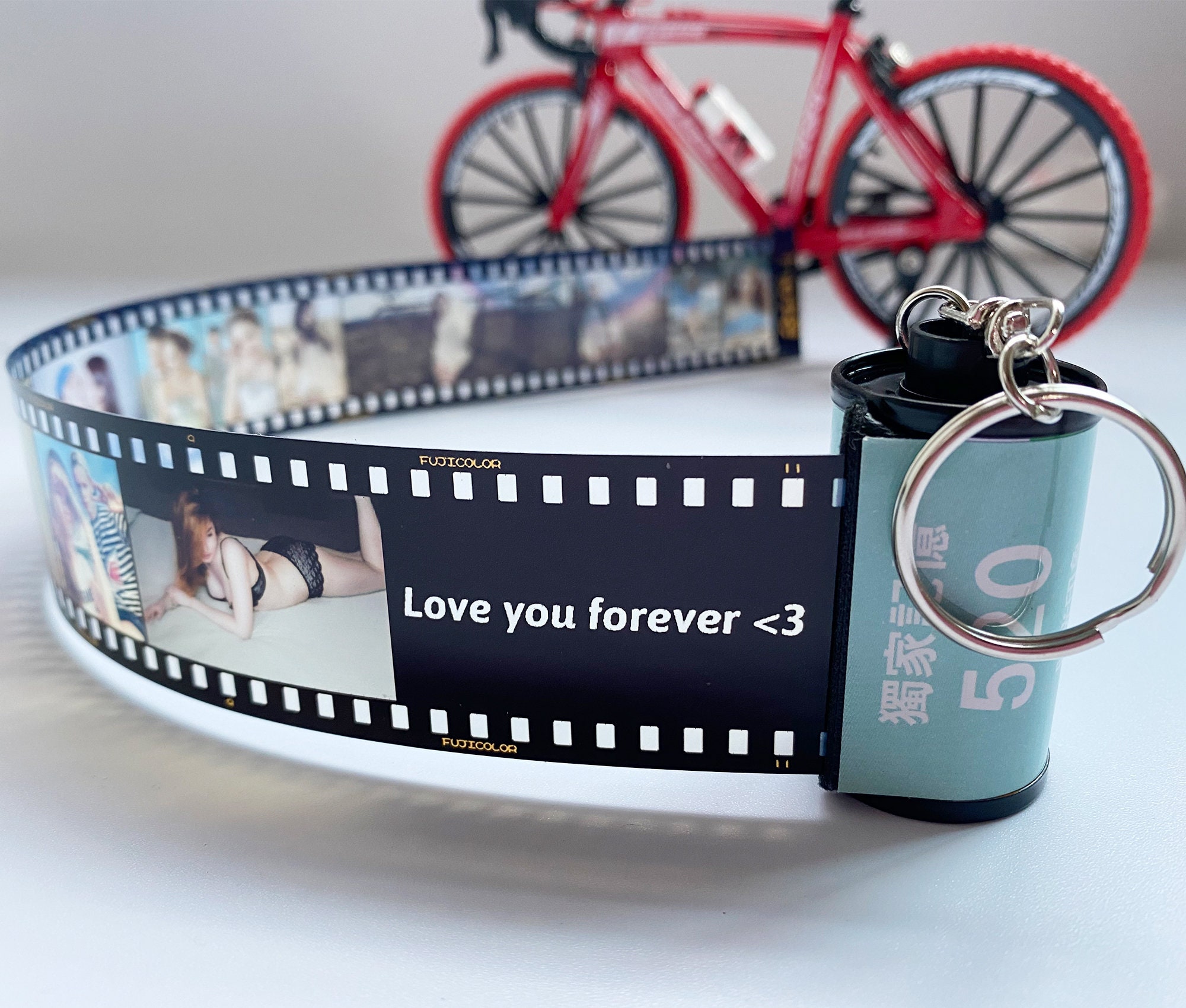 PhotogiftsGoods 15 30 Photos Keychain Film Roll , Customized Gifts for My Love , Personalized Photos Keychain , Christmas Gifts , Birthday Gift