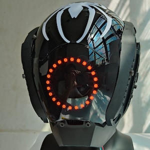 Handmade Cyberpunk Mask: Samurai Tactical Cosplay Helmet