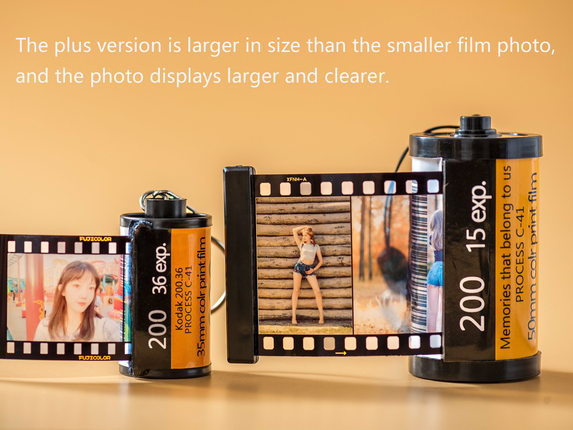 15 Photos Keychain Film PLUS keyring Film Roll Plusphoto Etsy UK