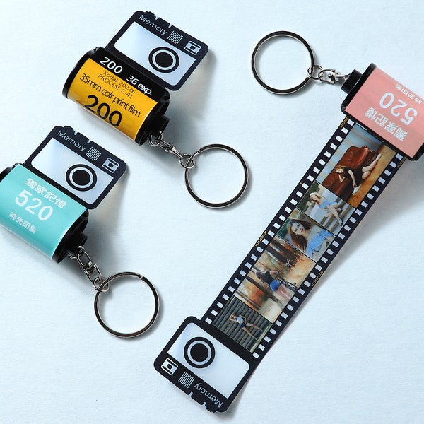 15 30 Photos keychain film roll , Customized gifts for my love , Personalized photos keychain , Christmas gifts , Birthday gift