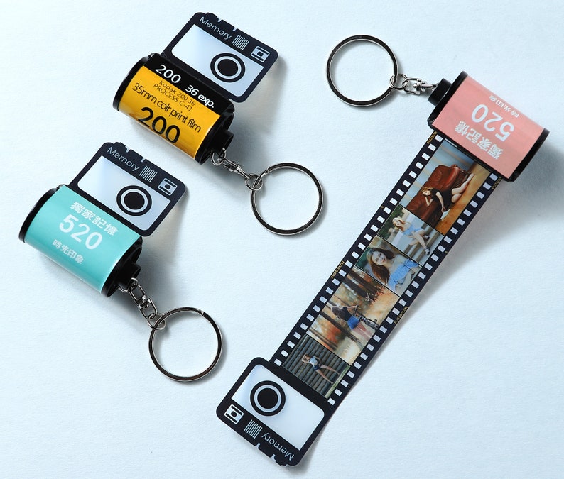 15 30 Photos keychain film roll , Customized gifts for my love , Personalized photos keychain , Christmas gifts , Birthday gift 