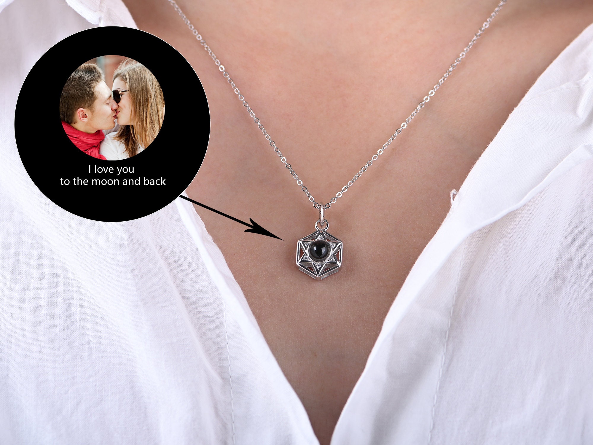 Jennifer Heart Hidden Photo Necklace – Myone Jewelry Worldwide