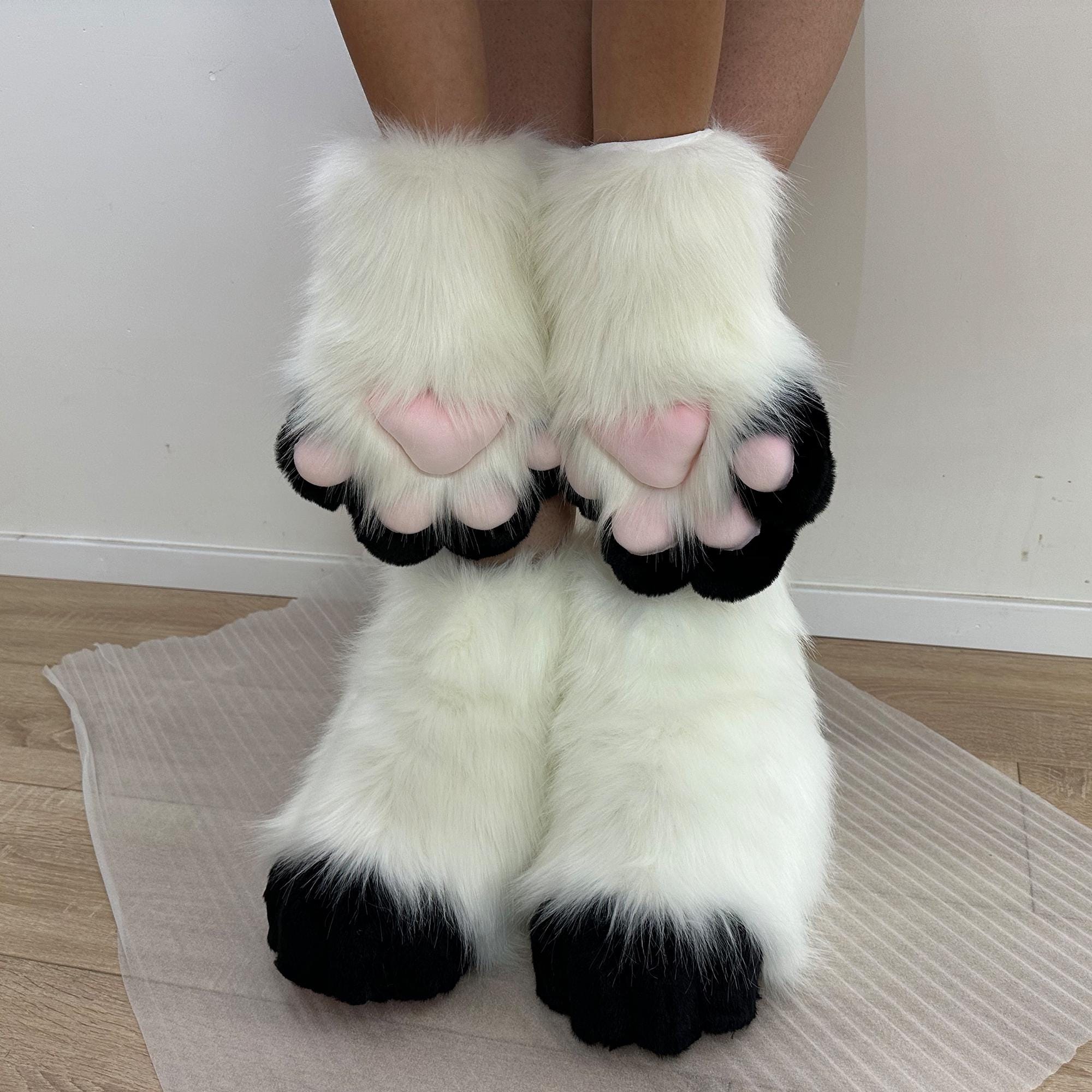 Fursuit Hand and feet paws - furry Gloves with Squeaking - Outdoor shoes paws - Accept customization