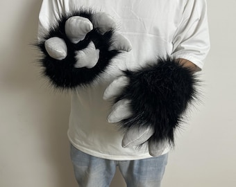 Fursuit Dragon paws : Furry gloves with squeak , available for customization