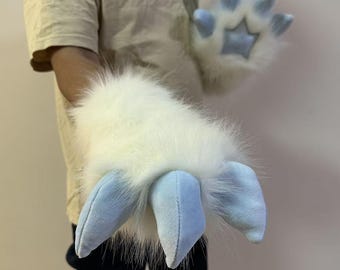 Fursuit Dragon paws : Furry gloves with squeak , available for customization