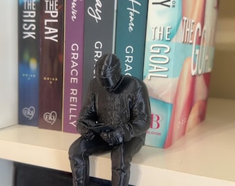 Figura romántica de hockey / Decoración de estantería de jugador de hockey de humor oscuro / Estatua de novio de hockey de BookTok