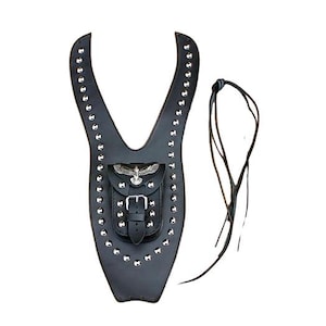 Honda VT750 C2 RC44 (1997-2003) SHADOW Studded Leather Tank chap cover bra panel