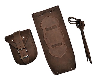 Panneau de protection de réservoir en cuir véritable marron uni pour Harley Davidson Softail