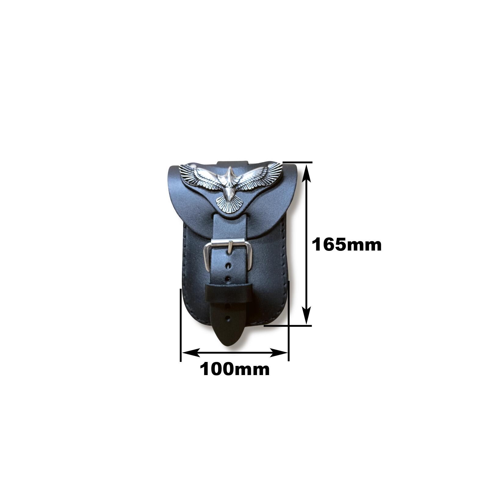 SUZUKI VZ800 MARAUDER PLAIN LEATHER TANK CHAP/BIB WITH POUCH