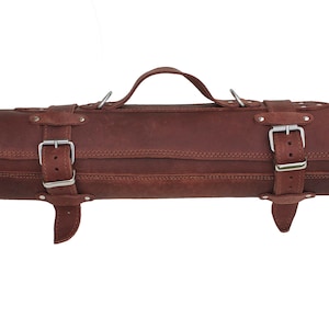 Aangepaste lederen chef-koks keukenmes Roll Bag Pouch Case cadeau voor chef-kok - Type 1