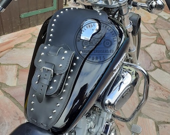Yamaha XVS1300 XVS 1300 Midnight Star V-star Leather Tank Chap