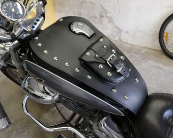 Yamaha XV535 XV 535 VIRAGO Copriserbatoio in pelle