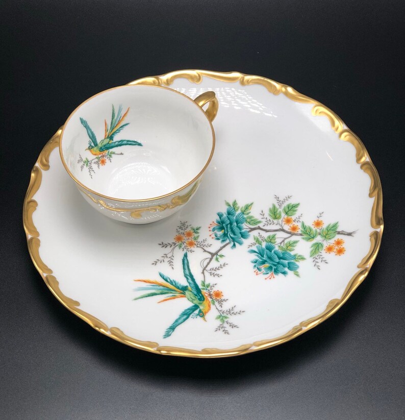 4 2 Piece sets Vintage Schumann Bavaria Porcelain Snack Set Etsy