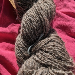 Natural-colored mohair yarn