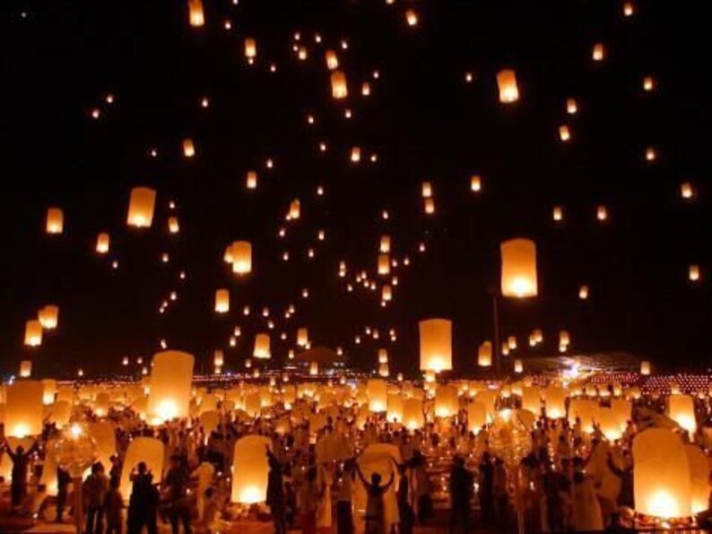 20 PACK Magical Floating Sky Lanterns Biodegradable & Etsy