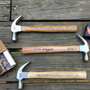 personalized gift for Dad, custom hammer, unique fathers day present