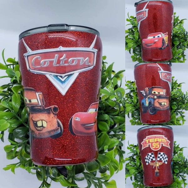 Lightning Mcqueen Tumbler - Etsy