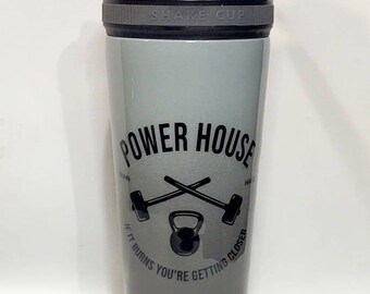 Fitness shaker bottle // men's sport shaker //custom gym shaker // personalized gift