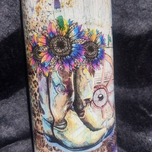 sunflower glitter tumbler //leopard print sunflower // woodgrain tumbler // custom glitter tumbler // personalized tumbler // custom gift