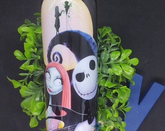 Nightmare before Christmas tumbler, personalized Halloween tumbler, custom tumbler
