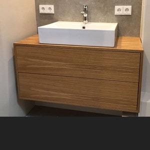 Vanity unit / washbasin base cabinet / vanity unit made of wood