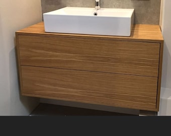 Waschtischunterschrank / Waschbeckenunterschrank / Waschtisch aus Holz