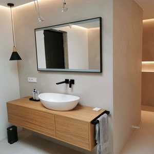 Wooden vanity unit / vanity unit / washbasin unit made of wood