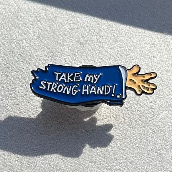 Take My Strong Hand Enamel Pin | y2k | 90s | scary movie | 80s | mtv | vh1 | hanson the butler | comedy | wayans brothers | millenial |