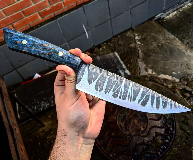 Handmade Chef Knife Hand Knife Kitchen Knife Chef Knife Etsy