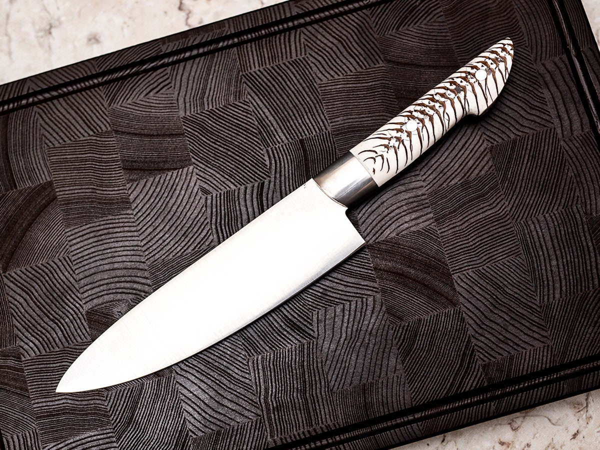 Handmade engraved chef knife Etsy