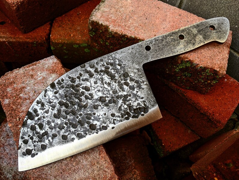 Handmade serbian knife blank diy hand cleaver knife Etsy