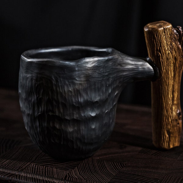 handmade ceramic coffee mug traditional pottery