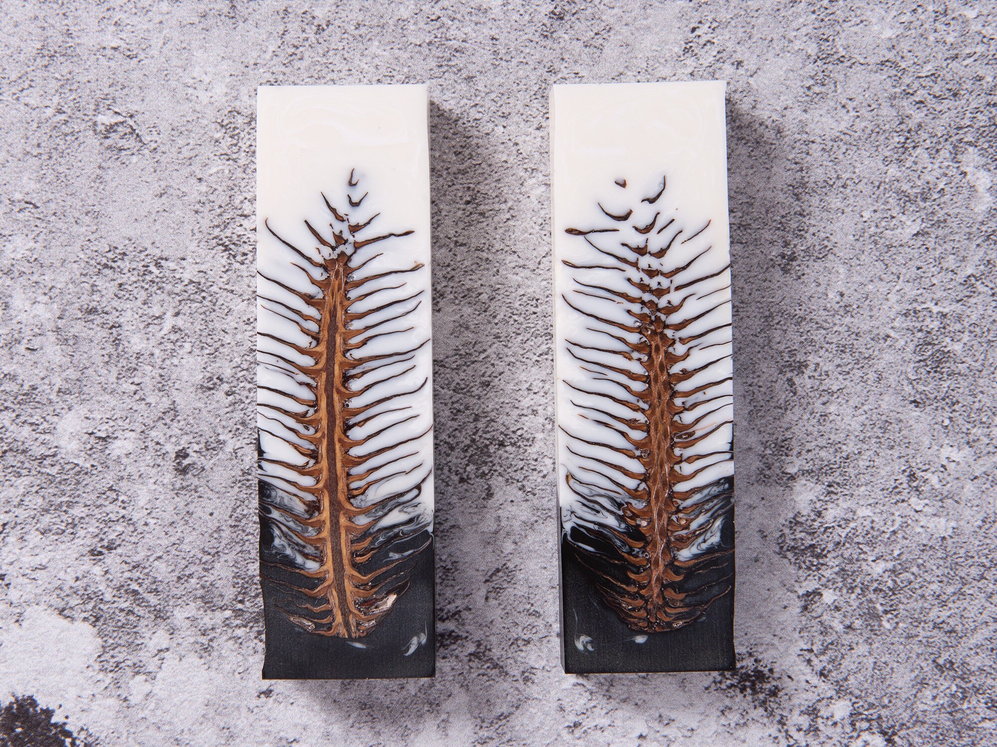 Knife Scales Stabilized WHITE Composite Pine cone knife handle Etsy