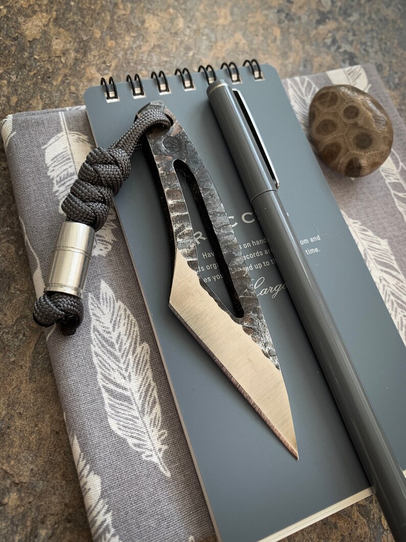 Handmade pocket knife edc kiridashi fixed blade knife neck Etsy