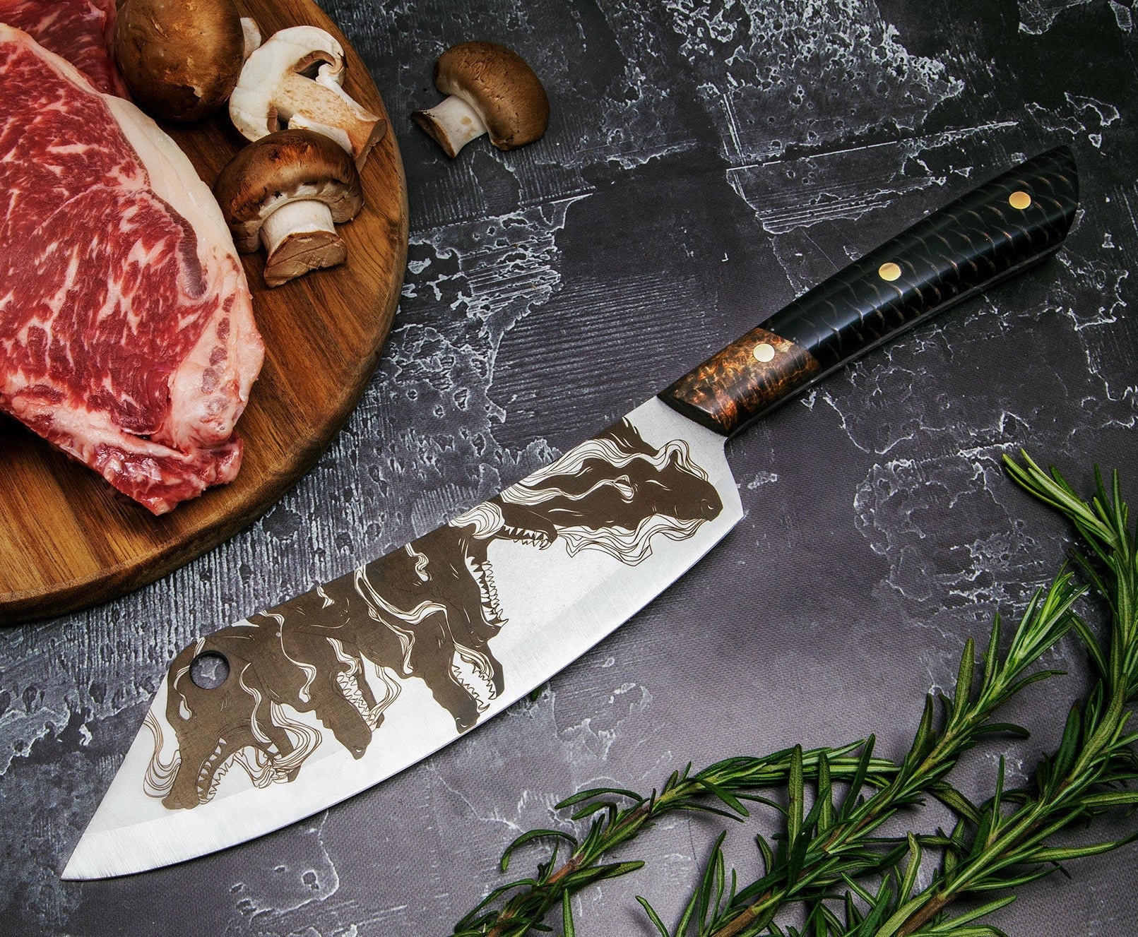 Handmade chef knife hand custom personalized kitchen Etsy