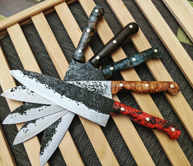 Handmade chef knife blank hand forged knife kitchen knife | Etsy