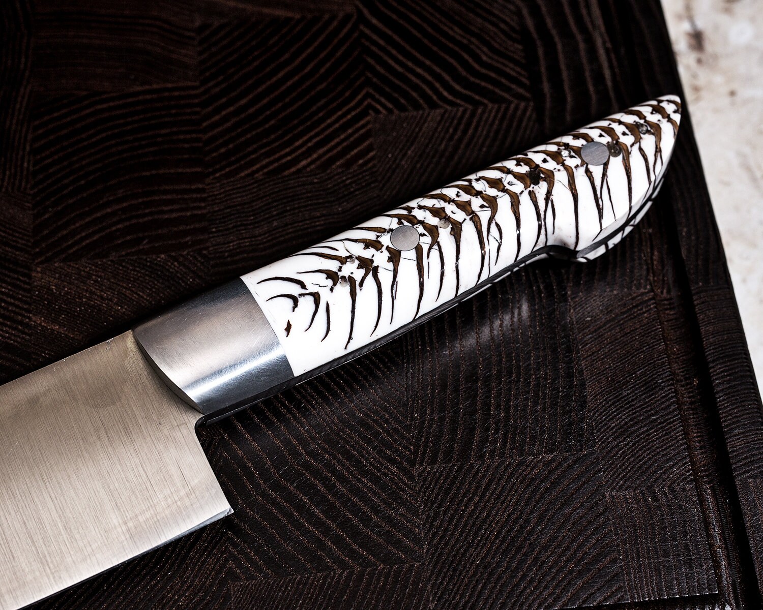 Handmade engraved chef knife Etsy