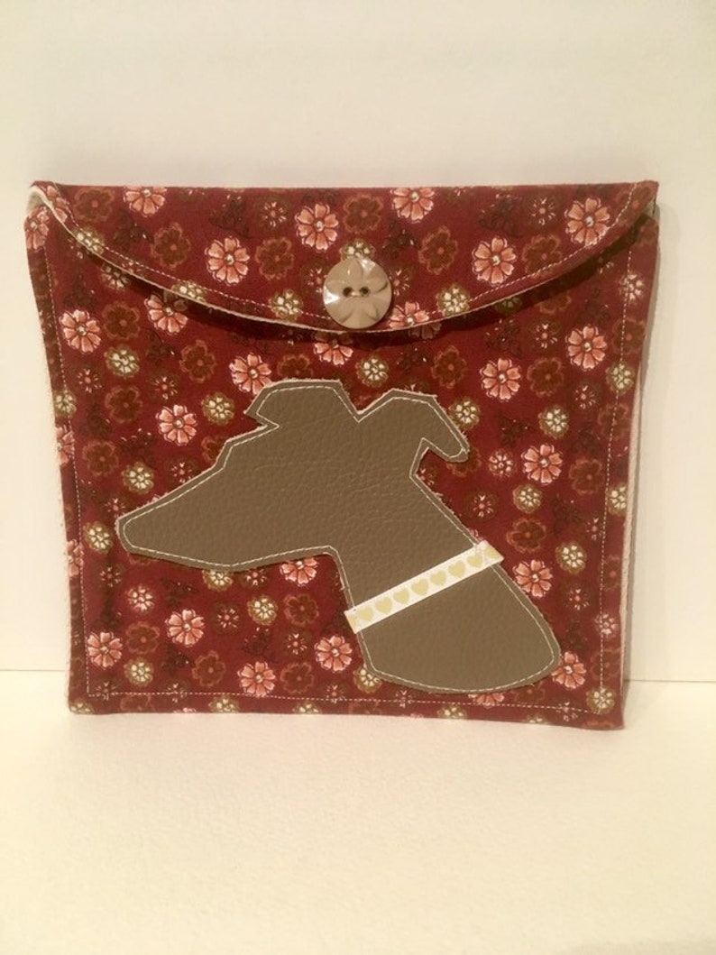 Greyhound Pouch Whippet Purse Handmade Whippet Pouch Whippet Gift . Greyhound Purse