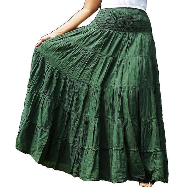 Dark Green Skirt - Etsy