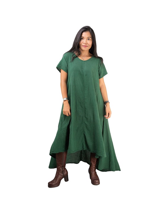 bottle green dress